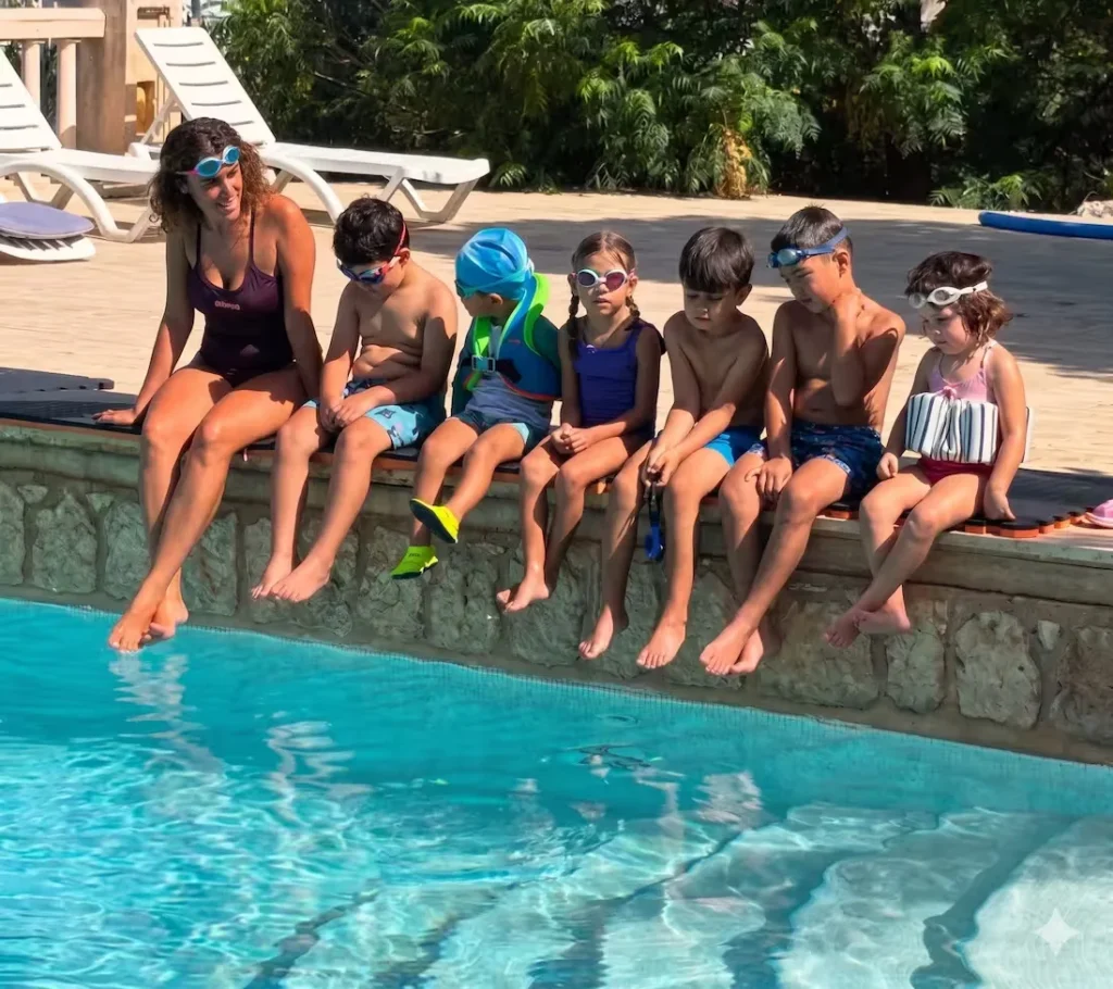 Private swimming lessons in Kalkan